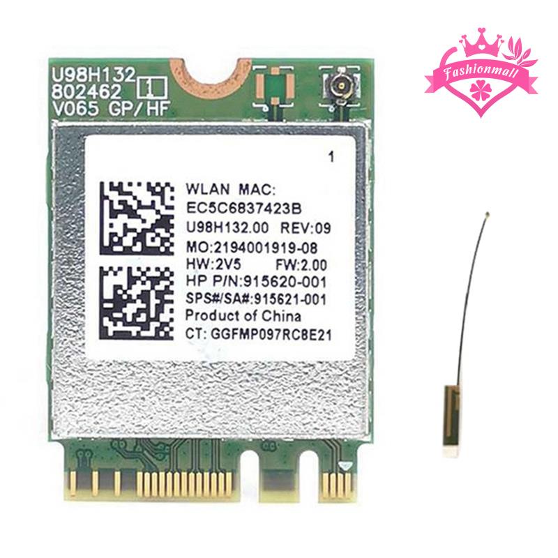 Set 2 Thẻ Nhớ rtl8821ce 802.11ac 1x1 wi-fi + bt 4.2 Chuyên Dụng 915621Thẻ Lưới Không Dây Cho hp probook 450 series hp probook 450