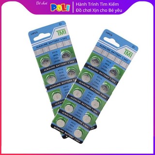 Pin cúc áo tmi ag13 / lr44 / 357a / cx44 / lr44w vỉ 10 viên