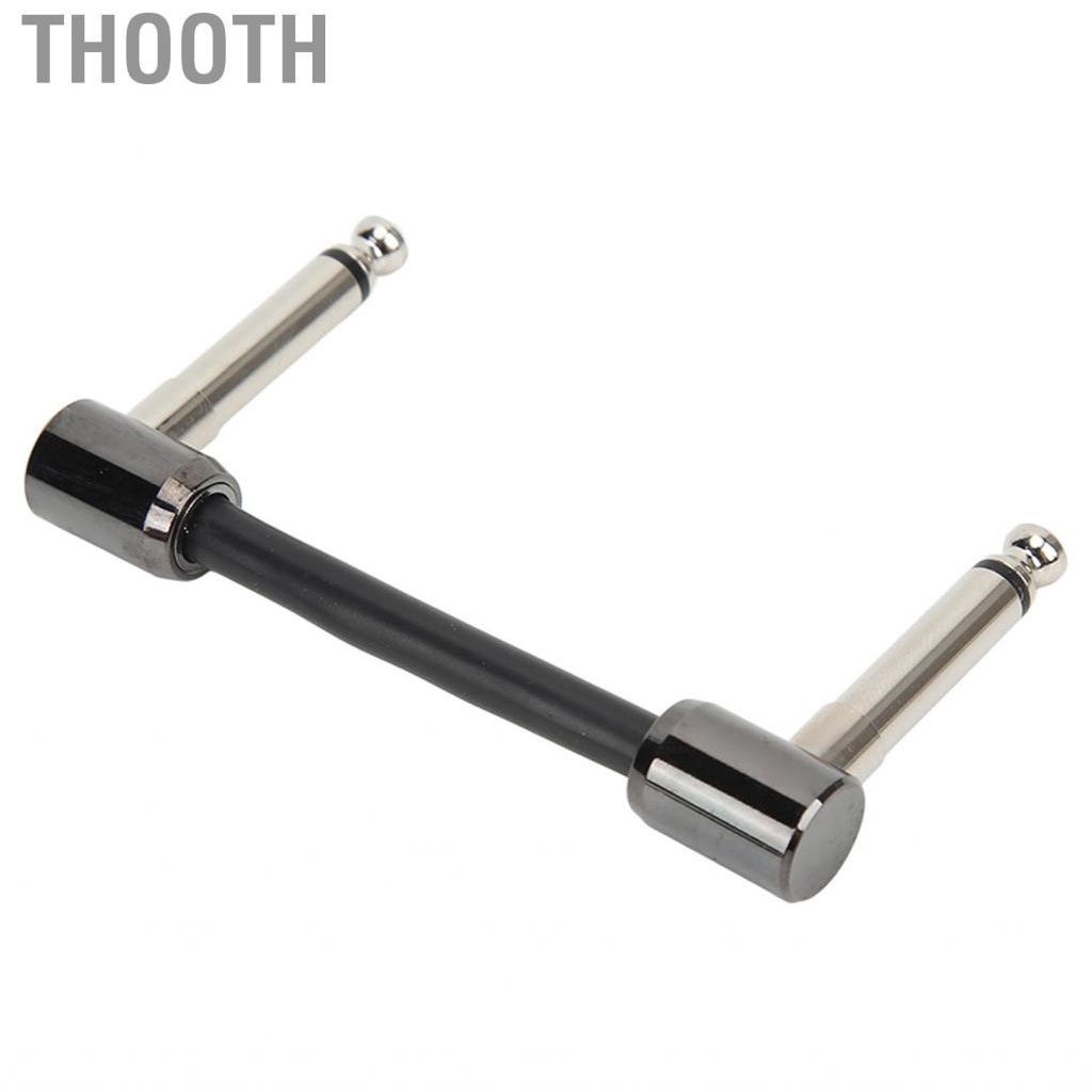 Thooth Guitar Patch Cable  Wide Application Pedal Wire Black for Bass