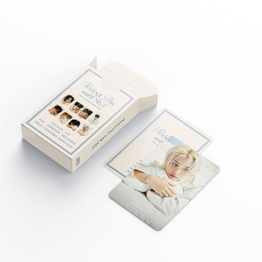 Stray Kids Album 2024 Perfect Day with SKZ Photocard Lomo Card Postcard 55 chiếc / hộp