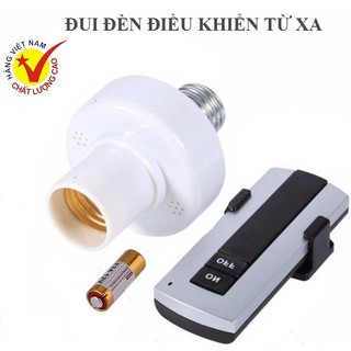 Đui đèn điều khiển từ xa E27 kèm remote đuôi đèn