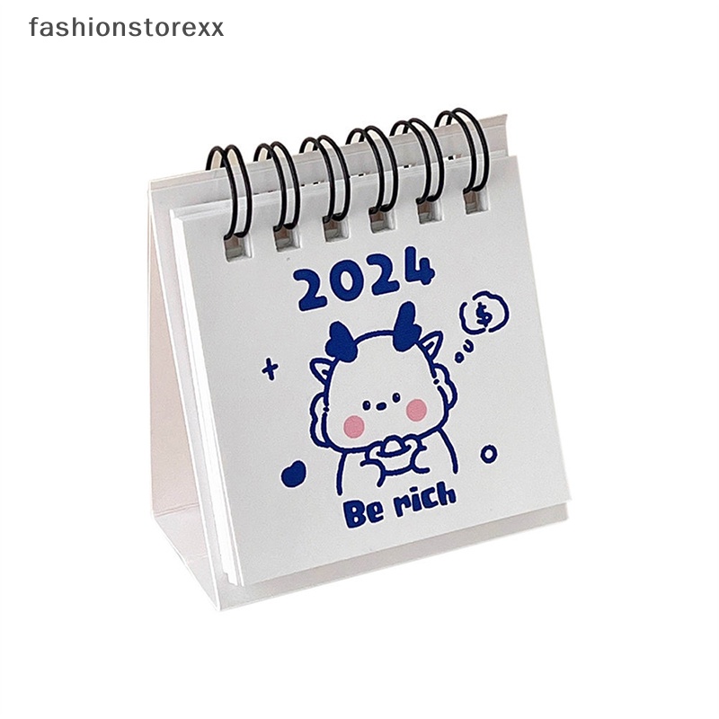 Thời đại 2023.9-2024.12. Lịch Để Bàn mini Họa Tiết Hoạt Hình Dễ Thương Bắt Mắt