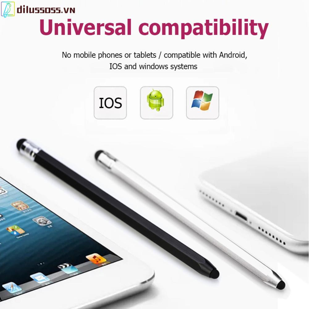 Bút Cảm Ứng dilussoss.vn 5.0 + 8.0 Hai Đầu silicone Dùng Cho Máy Tính Bảng