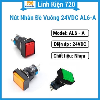 Nút nhấn đề vuông 24vdc al6 - a nhấn giữ