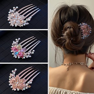 Lược cài tóc năm răng đính đá sang trọng cho nữ