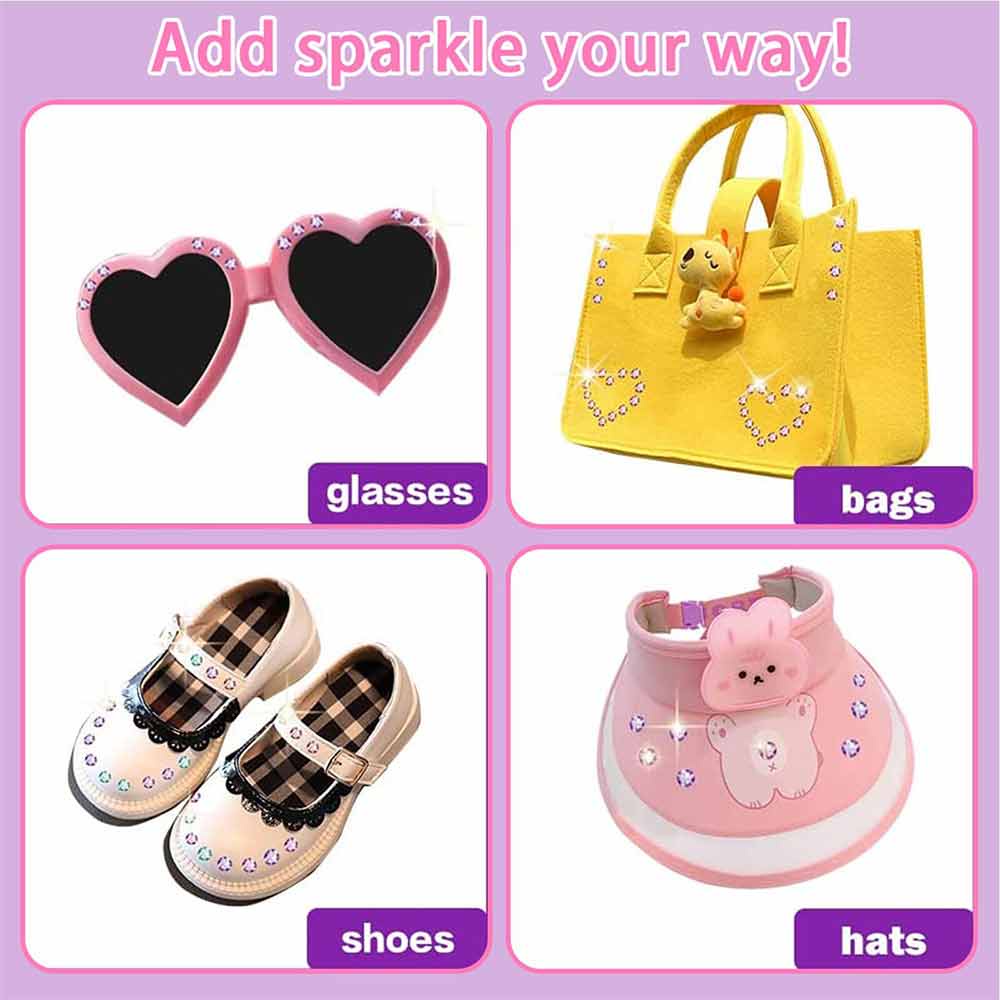 Hair Bedazzler Kit with Hair Gems,Bling Gem Machine, Hair Gem Stamper,Hair Accessories