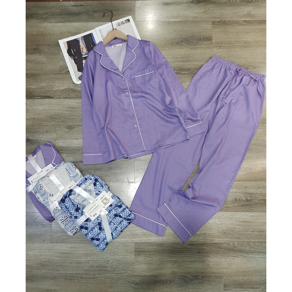 Bộ Pijama Dài Tay U.n.i.q.l.o
