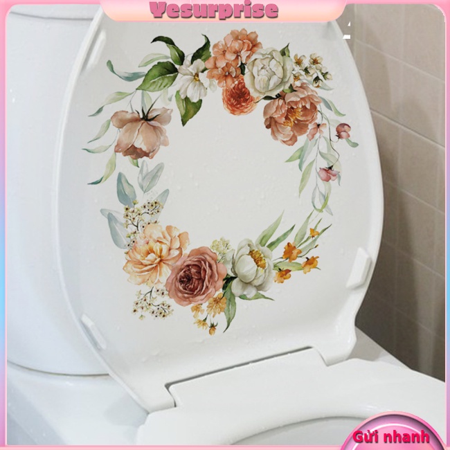 Sticker Tự Dính Dán Nắp Bồn Cầu toilet Phòng Tắm 20 X 30Cm