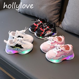 Hollylove giày thể thao bé trai giày trẻ em giày thể thao trẻ em thời trang thoải mái 2023 new ryd23c00ne 49z231207