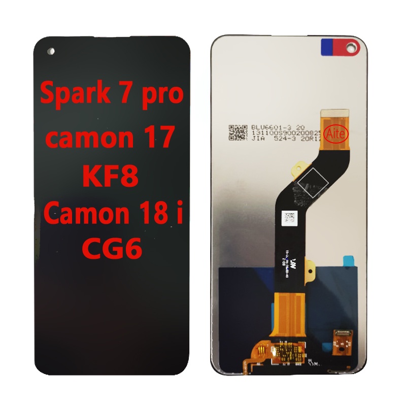 Dành cho techno spark 7 pro Màn hình điện thoại di động màn hình Lcd tecno infinix spark 7 pro KF8 camon 17 CG6 camon 18i Lcd IJFK