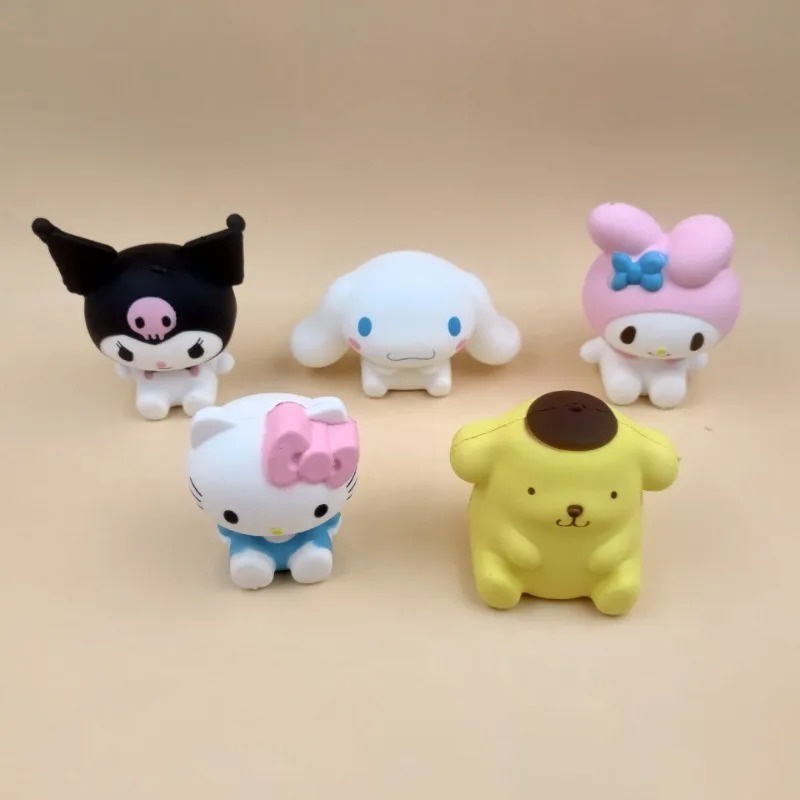Kawaii Đồ Chơi Nắn Bóp Đàn Hồi Giảm stress Hình sanrio kitty