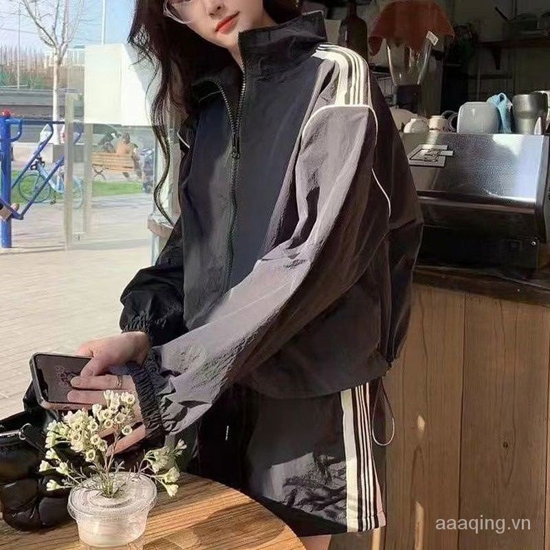 Áo Khoác Chống Nắng Dáng Rộng Cổ Đứng Phong Cách Thể Thao Thời Trang Mùa Hè 2023 mhy5