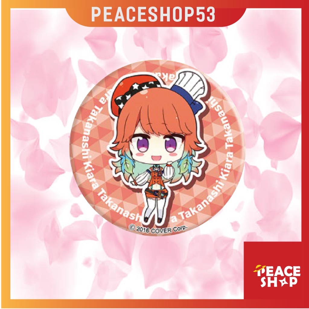 Huy hiệu Gawr Gura Calliope Kiara Amelia Waston Ninomae Ina'nis Hololive Lấp Lánh Huy Hiệu Hololive Vtuber Ver 2 HH30