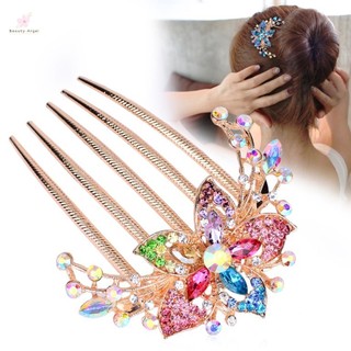 Lược Cài Tóc Răng Lược Đính Đá Sang Trọng