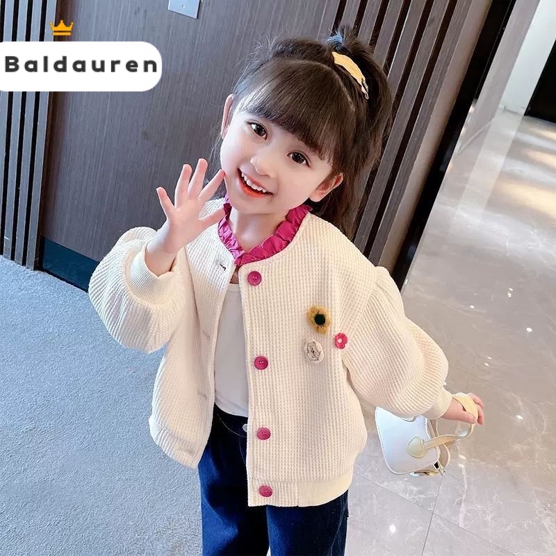 Baldauren áo khoác bé gái áo khoác cho bé gái áo len cho bé gái Thời trang và thoải mái 2023 NEW Baldaurenyle KCS23936O4 39Z230927