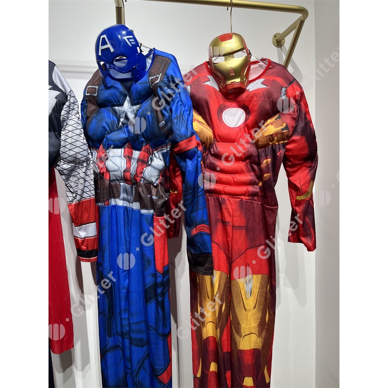 Bộ Áo Liền Quần Hóa Trang Siêu Anh Hùng Người Nhện Người Sắt hulk thor batman Cho Nam