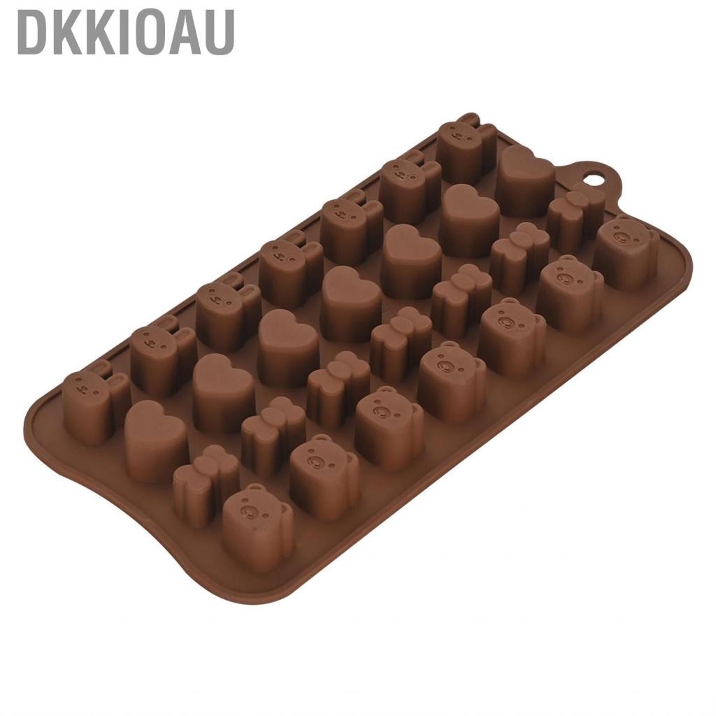 Dkkioau Chocolate Candy Mold Cute Silicone Baking Reusable for Ice Cube Jelly Pudding