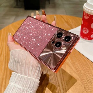 Sang Trọng Ốp Điện Thoại Cứng Hình Vuông Màu gradient Cho iphone 15 pro max 14 13 pro max 14plus