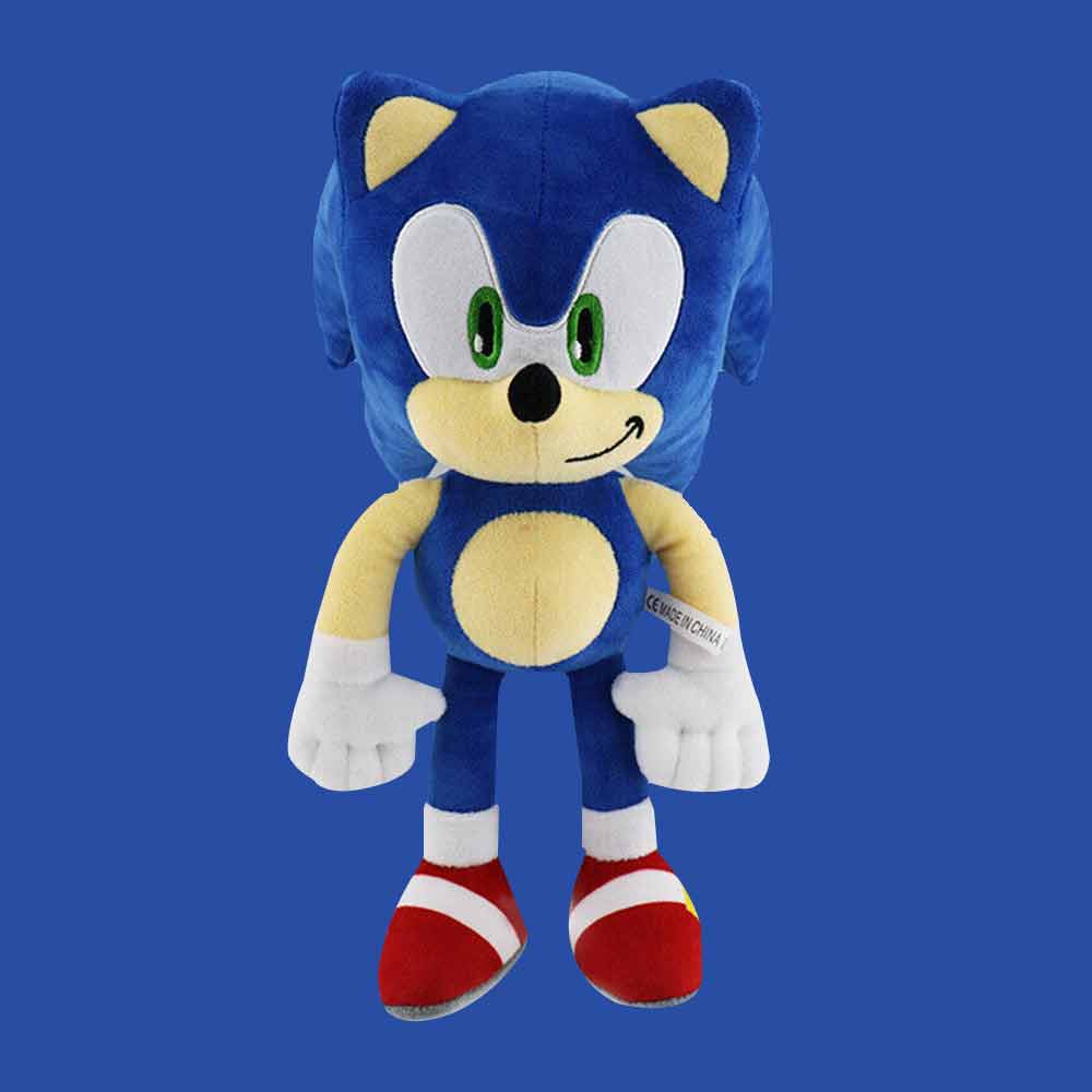 Plush Sonic the Hedgehog Stuffed Doll Soft Throw Pillow Decorations Kids Birthday Present Gifts Tiktok COD