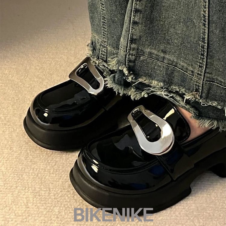 BIKENIKE Giày búp bê giày nữ 2023 NEW Mùa hè Vintage England phong cách thiết lập Mary Jane đơn giày23073110