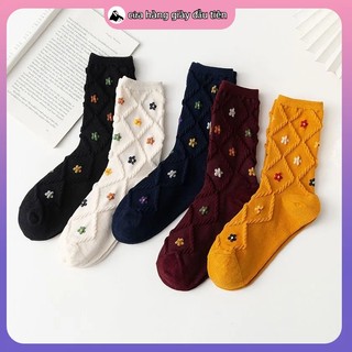 Tất hoa nhỏ phong cách Hàn Quốc mới chất lượng cao, thoải mái khi mang có 4 màu sắc