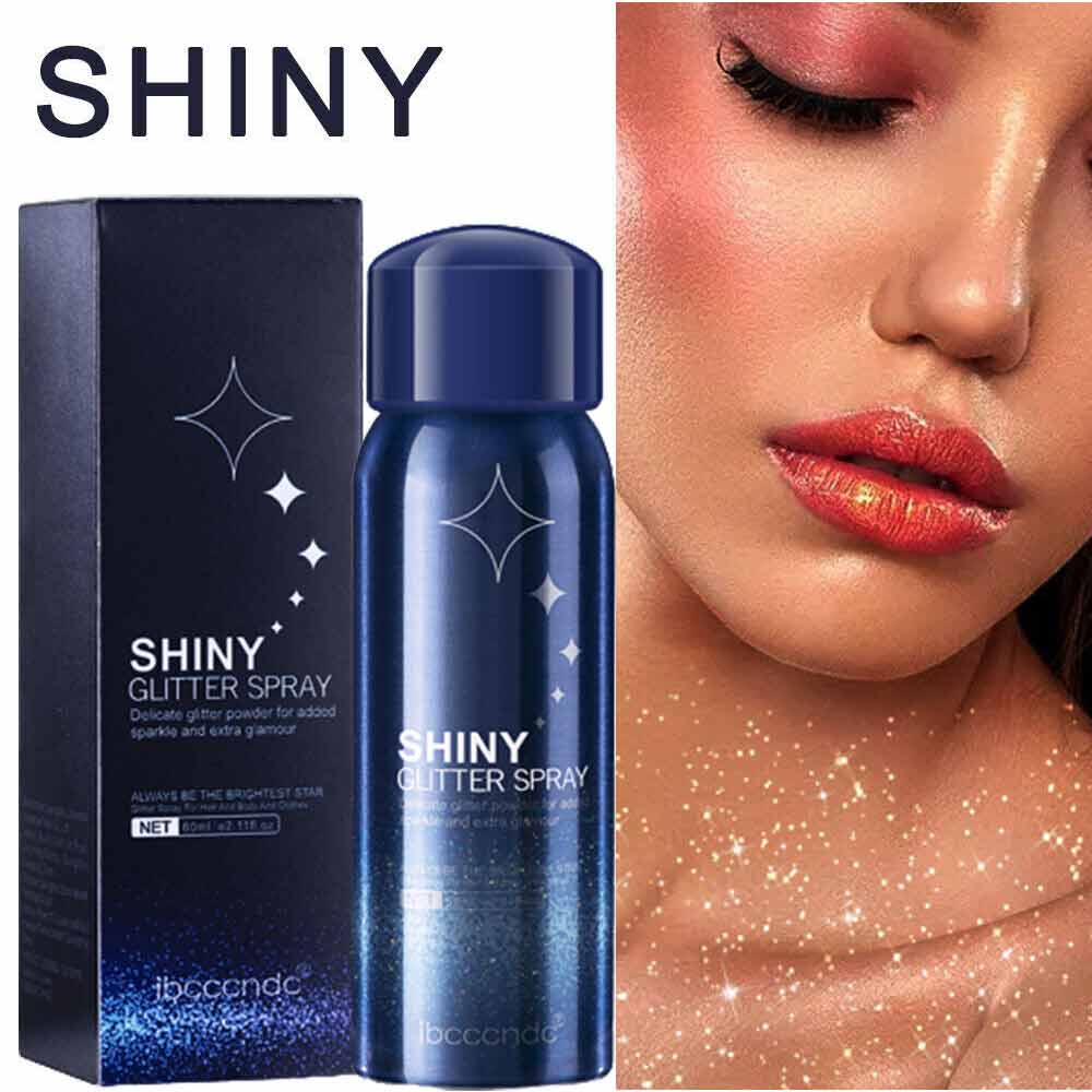 Body Shiny Glitter Spray Easy to Use Body Shimmer Spray Glitter Spray