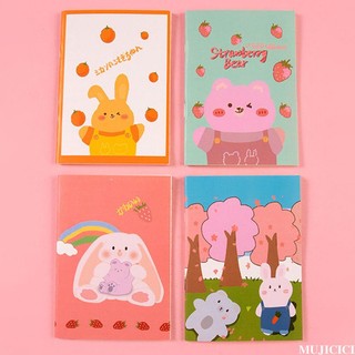 🍟mujicici🍟Sổ Tay Mini Sổ Ghi Chép Mini A7 Dòng Kẻ Ngang Họa Tiết Dễ Thương