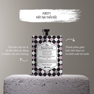 Mặt nạ thải độc cho da đầu Davines THE PURITY CIRCLE 50ml ( New 2023 )