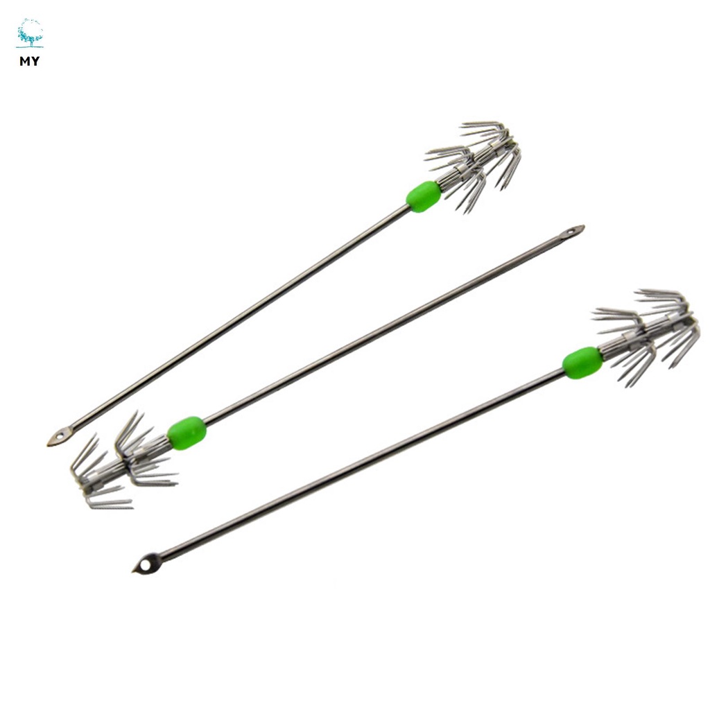 Bộ 10 Móc Câu Cá Hình Mực Phát Sáng