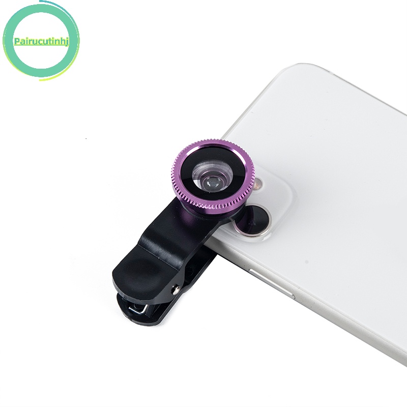 Bộ Lens Mắt Cá Góc Rộng 3 Trong 1 Cho Điện Thoại