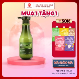Mặt nạ ủ tóc hư tổn Spa Pharma Mask Frulatte Olive Hair Masque For Dry & Damaged Hair 500ml