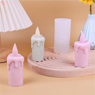 Khuôn làm bánh / xà phòng / nến hình trụ 3d bằng silicone diy