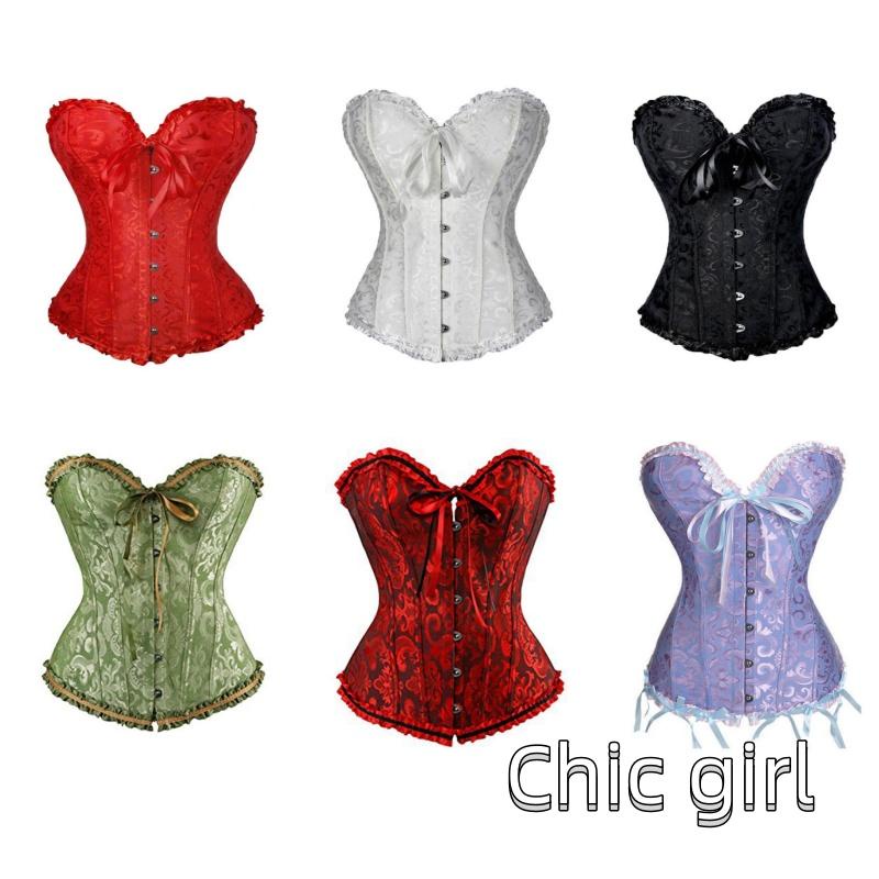 Áo lót định hình eo corset phối ren quyến rũ dành cho nữ