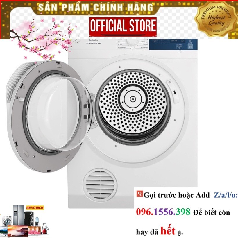 EDV854J3WB - Máy Sấy Thông Hơi Electrolux 8.5kg EDV854J3WB ~P&G