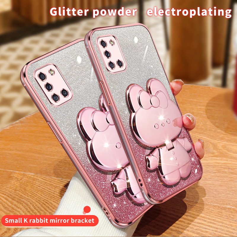 Dành Cho Samsung Galaxy A31 Ốp Lưng Mạ Điện Chống Sốc Ốp Lưng Cho Samsung A31 Đứng Vỏ Điện Thoại