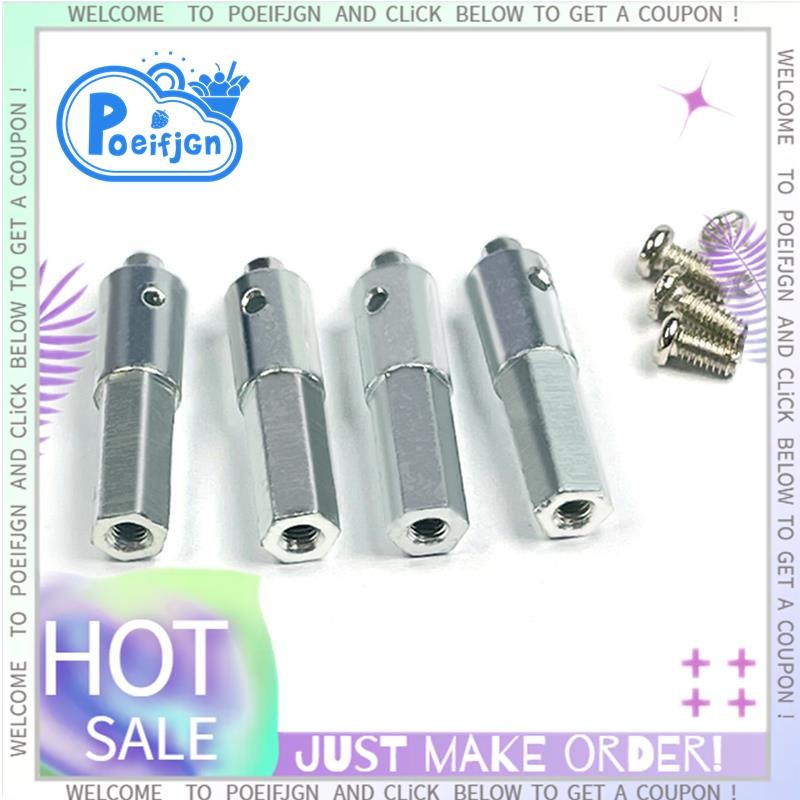 4 Cái LD-P06 Cổng Kim Loại Trục Trục Lục Giác Adapter Cho LDRC LD-P06 LD P06 Unimog 1 / 12 RC Phụ Tù
