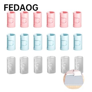 Fedaog 18 Chiếc Kẹp ga trải giường, Kẹp ga trải giường bằng nhựa chống trượt, Làm hài lòng thẩm mỹ Màu xanh, hồng, trong suốt Tấm ga trải giường điều chỉnh hai tốc độ Thiết bị cố định chống trượt