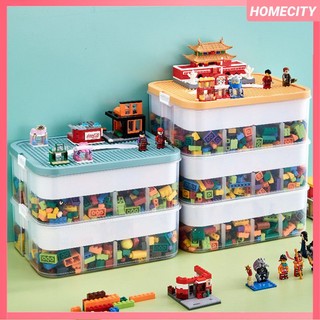 Hộp lưu trữ Lego Hộp lưu trữ đồ chơi đa chức năng có nắp Hộp lưu trữ Khối xây dựng Hộp lưu trữ Quà tặng cho trẻ em