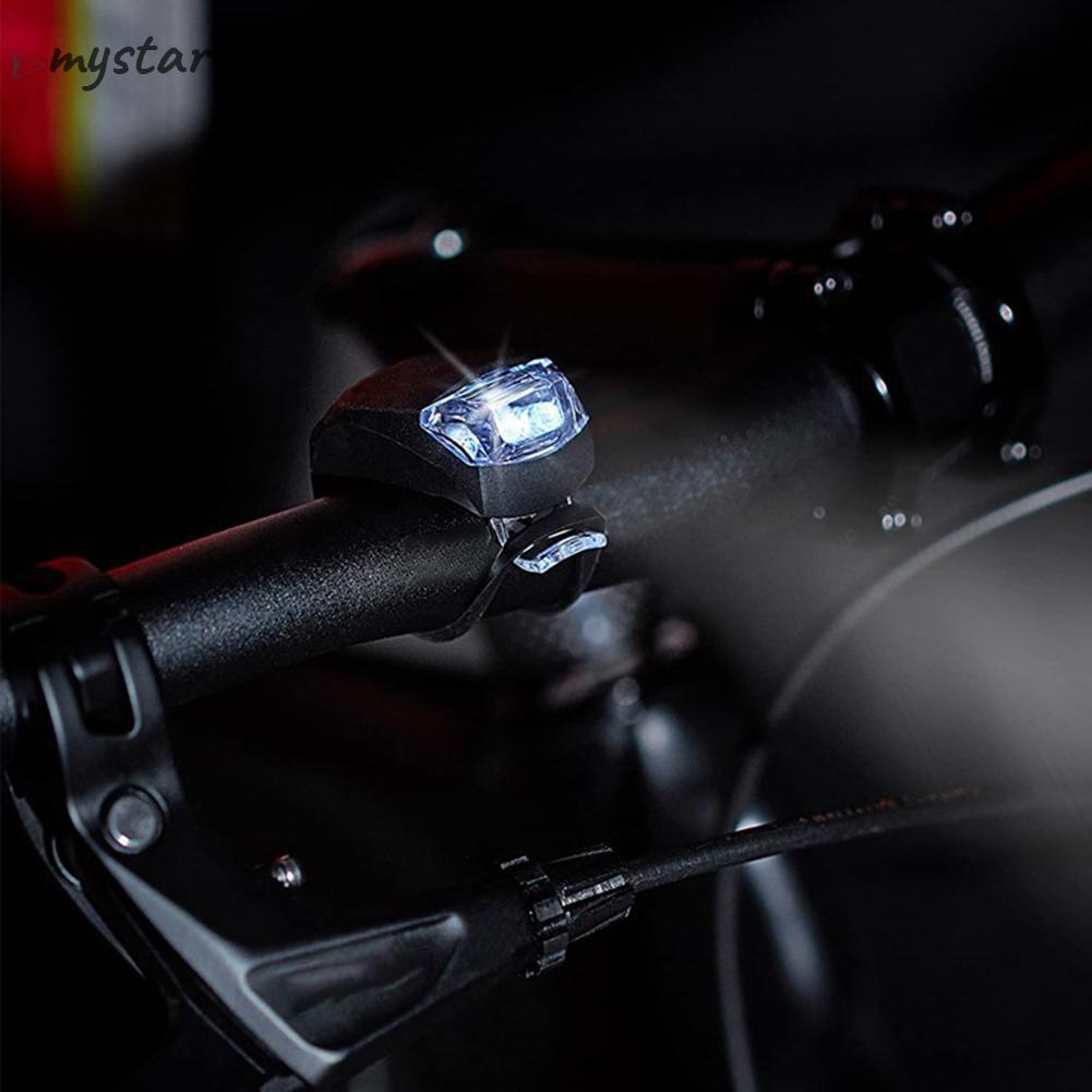 Bộ 2 Đèn Pha silicone 3 Chế Độ Sáng Cho Xe Đạp