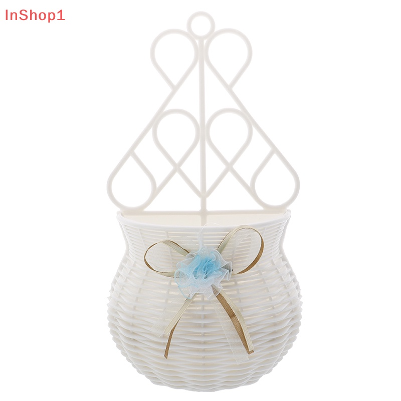 Giỏ Hoa Treo Tường Bằng Mây Nhân Tạo Dùng Để Trang Trí Vườn diy