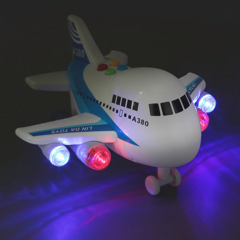 Biến dạng Âm nhạc Mô phỏng Theo dõi quán tính Đồ chơi trẻ em Máy bay chở khách kích thước lớn Trẻ em Máy bay chở khách Xe đồ chơi