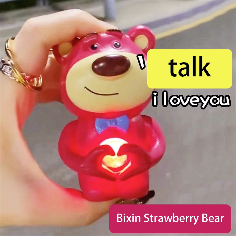 Đồ chơi búp bê cá tính độc đáo Búp bê phát sáng hình trái tim biết nói và tạo ra âm thanh Móc khóa quà tặng cho bé flash12_vn