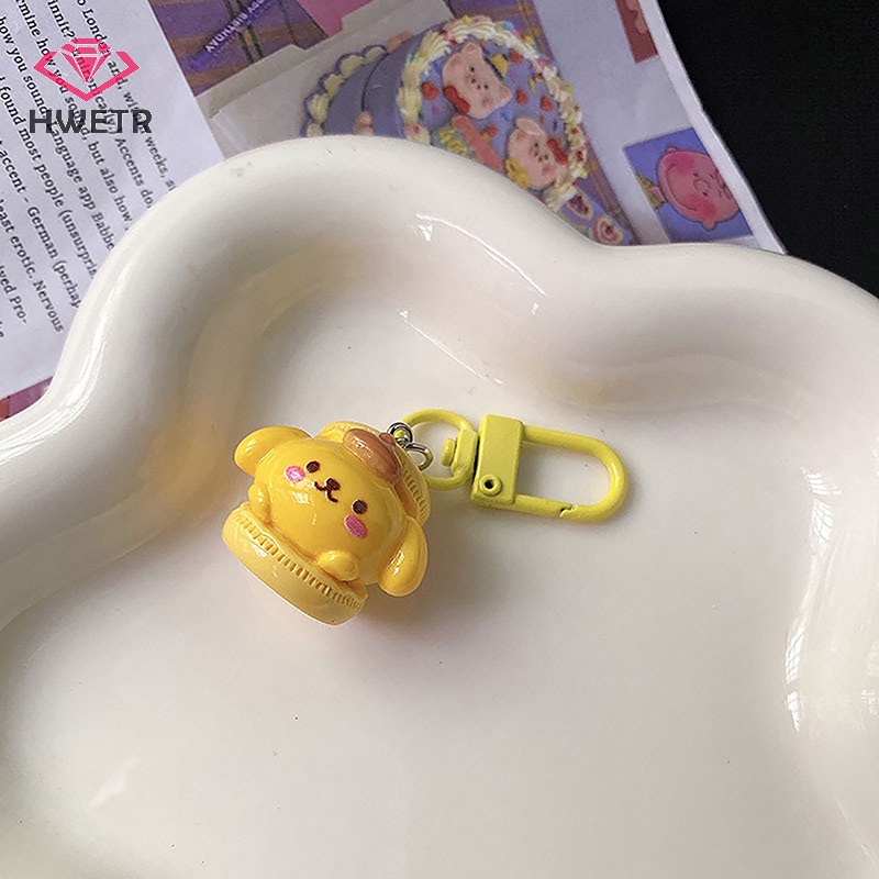 SANRIO Hwetr Móc Chìa Khóa Hình Bánh macaron Dễ Thương Phong Cách Nhật Bản Mới