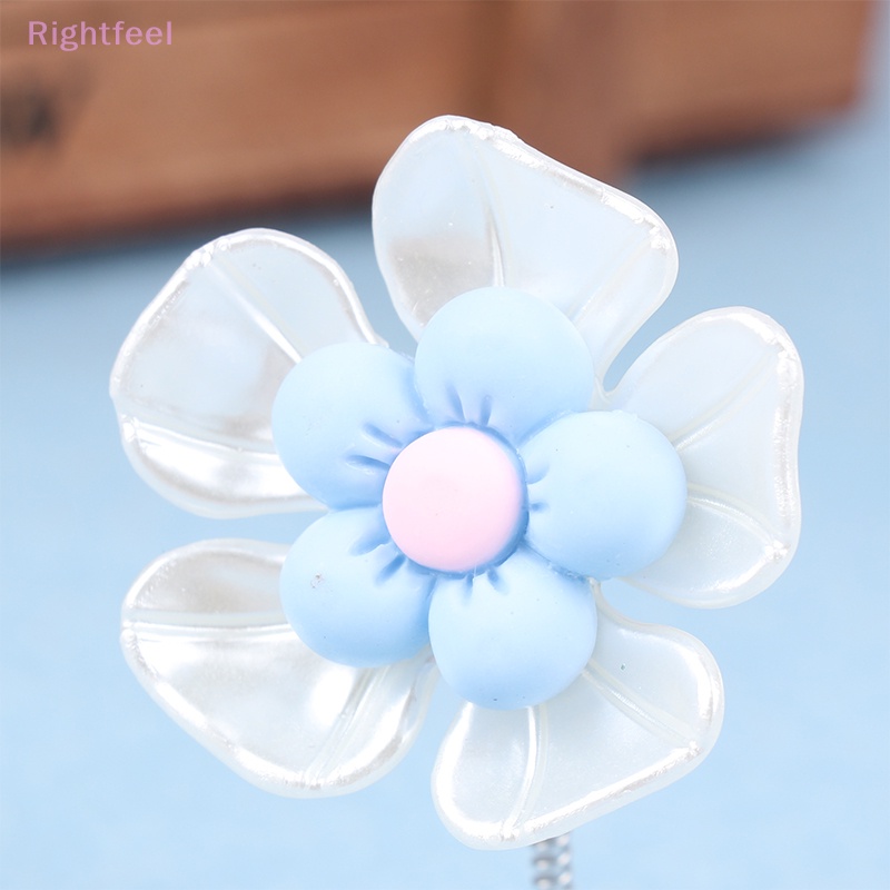 Rightfeel Phụ Kiện Trang Trí Bảng Điều Khiển Xe Hơi Hình Hoa Cúc Dễ Thương Mới