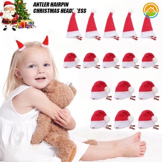 Kẹp tóc / kẹp tóc hình nón ông già noel dễ thương