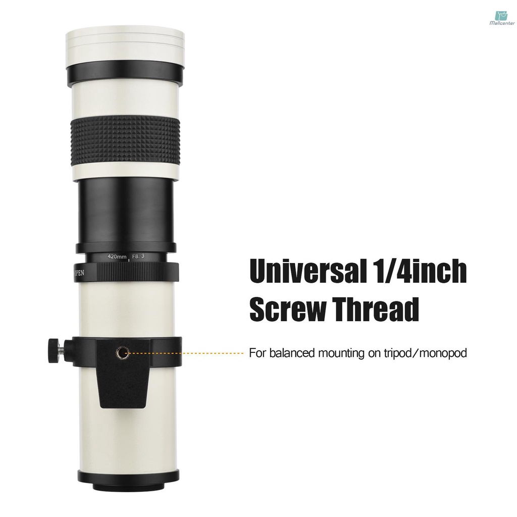 Ống Kính zoom mf f / 8.3-16 420-800mm t Với Ren 1 / 4 Cho Máy Ảnh canon fujifilm olympus mallcenter1