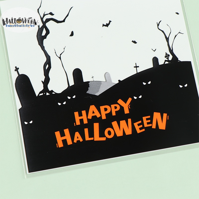 Tri Set 100 Túi Nhựa Đựng Kẹo / Bánh Quy Trang Trí halloween