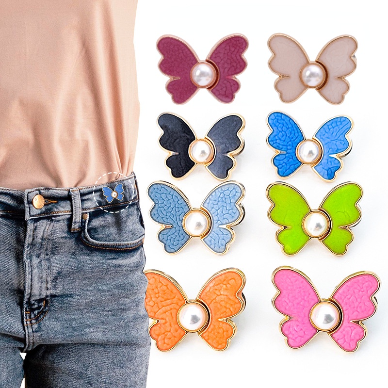 Nút Thắt Eo Bằng Kim Loại Hình Bướm Có Thể Điều Chỉnh Và Tái Sử Dụng