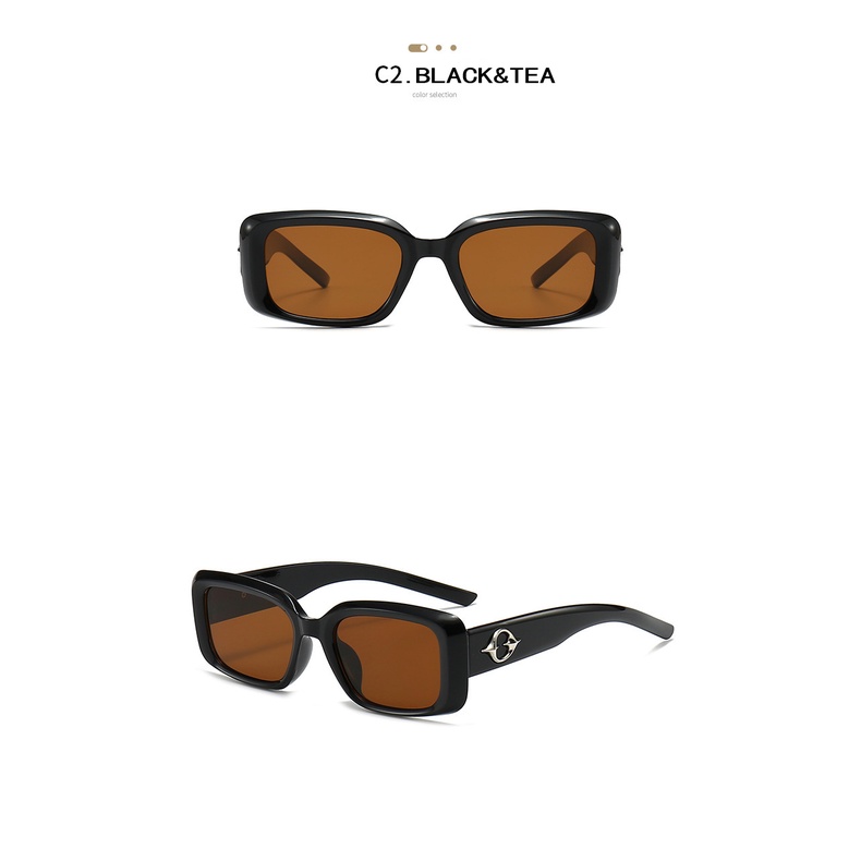 Kính Mát Hình Chữ Nhật Phong Cách retro Thời Trang Cho Nữ