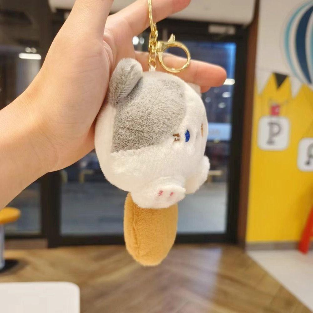Dwayne Móc Khóa Mèo Nhồi Bông pp Có Âm Thanh Dễ Thương